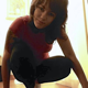 A cute brunette girl is recorded stimulating herself to take a shit while sitting on a toilet. Subtle crackling sounds can be heard, but no product is shown. She wipes her ass when finished. About 5.5 minutes.